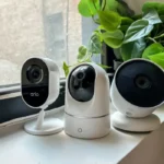 Selección de cámaras de vigilancia modernas para interiores, parte del sistema de seguridad que Gestión inversión asesora para el monitoreo completo de un activo.